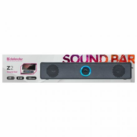 Саундбар DEFENDER Z2, 2.0, 6 Вт, питание от USB, 65102 Саундбар DEFENDER Z2, 2.0, 6 Вт, питание от USB, 65102