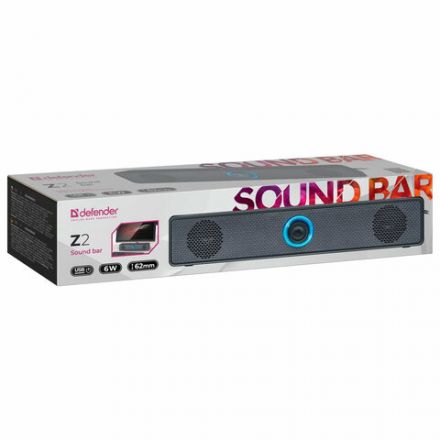 Саундбар DEFENDER Z2, 2.0, 6 Вт, питание от USB, 65102 Саундбар DEFENDER Z2, 2.0, 6 Вт, питание от USB, 65102