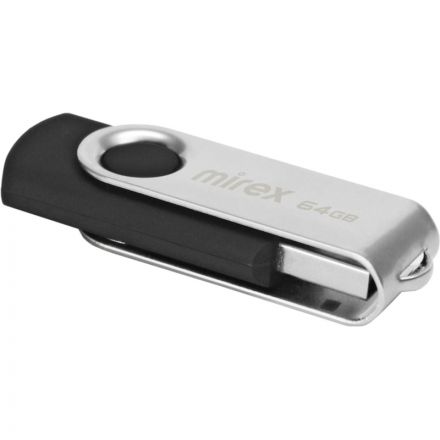Флеш-память Mirex USB SWIVEL BLACK 64Gb (13600-FMURUS64 ) Флеш-память Mirex USB SWIVEL BLACK 64Gb (13600-FMURUS64 )