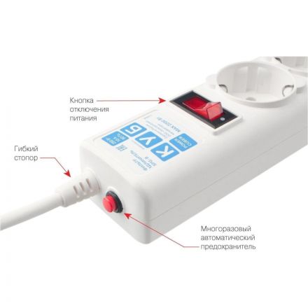 Сетевой фильтр Power Cube B 5.0 м 5 роз (белый) 10А/2,2кВт(SPG-B-15-WHITE) Сетевой фильтр Power Cube B 5.0 м 5 роз (белый) 10А/2,2кВт(SPG-B-15-WHITE)