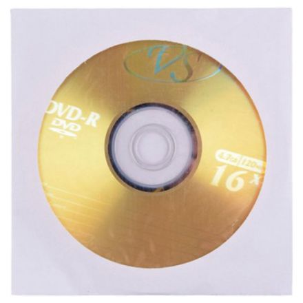 Диск DVD-R VS, 4,7 Gb, 16x, бумажный конверт (1 штука) Диск DVD-R VS, 4,7 Gb, 16x, бумажный конверт (1 штука)