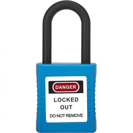 Замок безопасности диэлектрический h=38 мм d=6 мм (Синий)(BD-G11UKD) Замок безопасности диэлектрический h=38 мм d=6 мм (Синий)(BD-G11UKD)