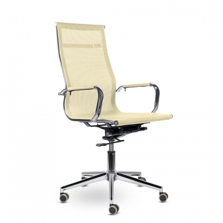 Кресло СН-300 Кайман В soft хром Ср TF21 (бежевый) Кресло СН-300 Кайман В soft хром Ср TF21 (бежевый)