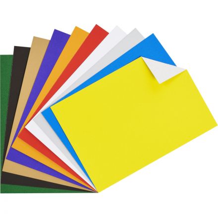 Картон цветной №1School 10л.10цв.А4 мелован(золото+сереб) Отличник