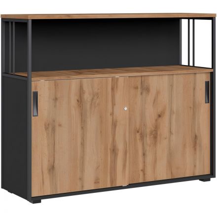 Шкаф-купе высокий Easy Loft 241Н009 выс.1116 дуб натур./графит Шкаф-купе высокий Easy Loft 241Н009 выс.1116 дуб натур./графит