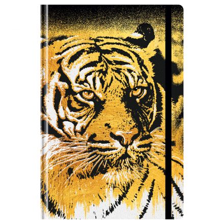 Ежедневник недатированный А5, 128л., 7БЦ, BG "Golden tiger", матовая ламинация, на резинке Ежедневник недатированный А5, 128л., 7БЦ, BG "Golden tiger", матовая ламинация, на резинке