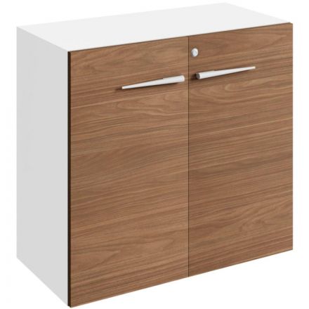 Шкаф Linkor низкий орех линк/бел 147H101