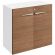 Шкаф Linkor низкий орех линк/бел 147H101