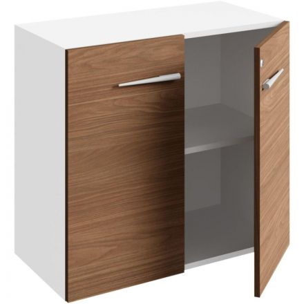 Шкаф Linkor низкий орех линк/бел 147H101