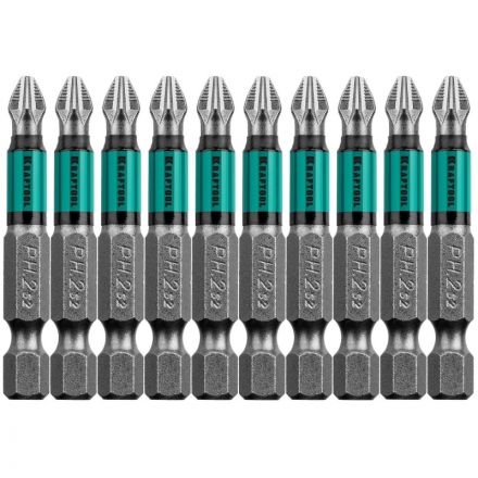 Бита KRAFTOOL Optimum Line PH2, 50 мм, тип E, 10 шт/уп (26122-2-50-10)