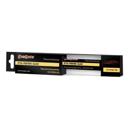 Термопаста ExeGate ETG-9WMK Gold 20г, шприц с лопаткой (EX282345RUS)