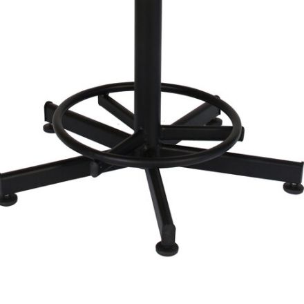 Стул кресло кассира, ресепшен РС37, на винте, без подлокотников, кожзам, черное