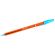 Ручка шариковая BRAUBERG X-30 ORANGE, СИНЯЯ, мягкое письмо, пишущий узел 1 мм, линия письма 0,5 мм, 144333