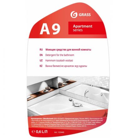Профхим сантех сл/кисл д/акрил-метал Grass/Apartment Series A9, 0,6л Профхим сантех сл/кисл д/акрил-метал Grass/Apartment Series A9, 0,6л