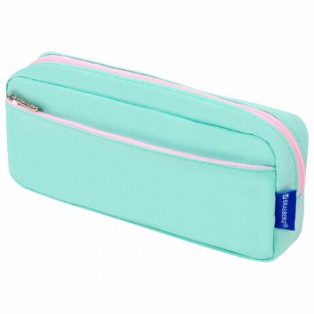 Пенал мягкий BRAUBERG PASTEL, 2 отделения, мятный, 21х9,5х5 см, 272275 Пенал мягкий BRAUBERG PASTEL, 2 отделения, мятный, 21х9,5х5 см, 272275