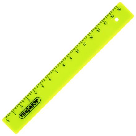 Линейка пластиковая 16 см, ПИФАГОР, неоновая, ассорти, 210603 Линейка пластиковая 16 см, ПИФАГОР, неоновая, ассорти, 210603