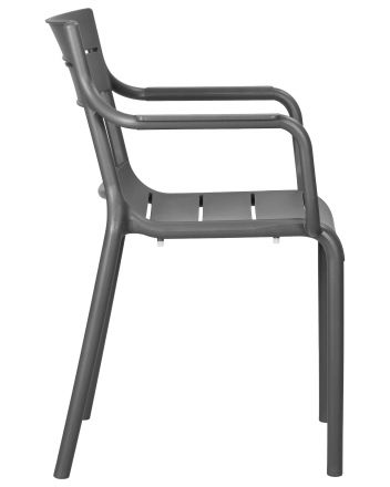 Стул обеденный DOBRIN TIM ARM, темно-серый (GR-04)