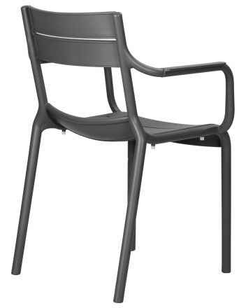 Стул обеденный DOBRIN TIM ARM, темно-серый (GR-04)
