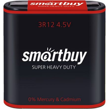 Батарейки Smartbuy солевая 3R12/1S 1шт/бл (SBBZ-3R12-1S) Батарейки Smartbuy солевая 3R12/1S 1шт/бл (SBBZ-3R12-1S)