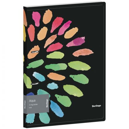 Папка на 2 кольцах Berlingo "Aqua", 24мм, 600мкм, D-кольца, с внутр. карманом, с рисунком Папка на 2 кольцах Berlingo "Aqua", 24мм, 600мкм, D-кольца, с внутр. карманом, с рисунком