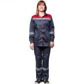 Костюм рабочий летний жен. л20-КБР сер/красн (р.48-50) 170-176 Костюм рабочий летний жен. л20-КБР сер/красн (р.48-50) 170-176