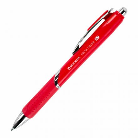 Ручка шариковая автоматическая с грипом BRAUBERG DELTA COLOR, СИНЯЯ, ассорти, узел 0,7 мм, линия письма 0,35 мм, 144202 Ручка шариковая автоматическая с грипом BRAUBERG DELTA COLOR, СИНЯЯ, ассорти, узел 0,7 мм, линия письма 0,35 мм, 144202