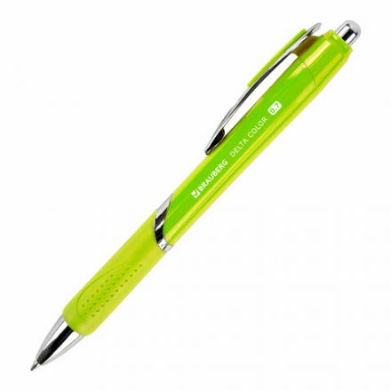 Ручка шариковая автоматическая с грипом BRAUBERG DELTA COLOR, СИНЯЯ, ассорти, узел 0,7 мм, линия письма 0,35 мм, 144202 Ручка шариковая автоматическая с грипом BRAUBERG DELTA COLOR, СИНЯЯ, ассорти, узел 0,7 мм, линия письма 0,35 мм, 144202