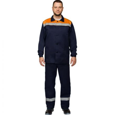 Костюм рабочий летний муж. л16-КБР с СОП син/оранж (р.56-58) 170-176 Костюм рабочий летний муж. л16-КБР с СОП син/оранж (р.56-58) 170-176