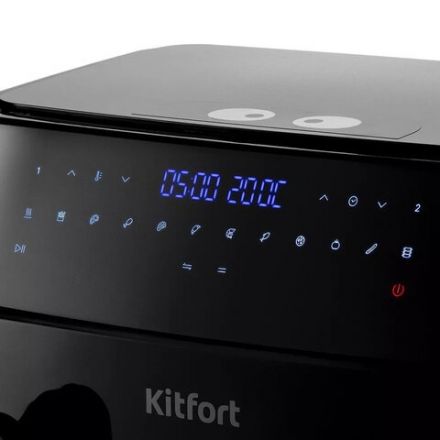 Аэрогриль KITFORT КТ-2250, 1750 Вт, 2х4,5 л, 12 программ, таймер, сенсорное управление, черный Аэрогриль KITFORT КТ-2250, 1750 Вт, 2х4,5 л, 12 программ, таймер, сенсорное управление, черный