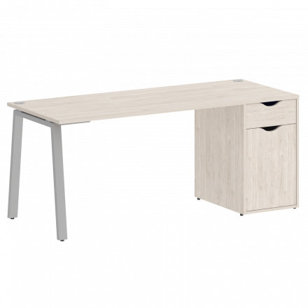 Home Office Стол письменный VR.SP-3-178.1.A Денвер светлый/Серый металл 1780*720*750