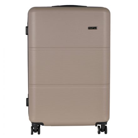 Чемодан Р612 (3-ой) бежевый Camel (28) пластик ABS средний Чемодан Р612 (3-ой) бежевый Camel (28) пластик ABS средний