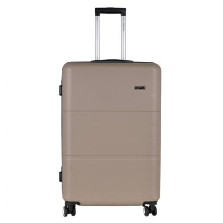 Чемодан Р612 (3-ой) бежевый Camel (28) пластик ABS средний Чемодан Р612 (3-ой) бежевый Camel (28) пластик ABS средний