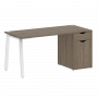 Home Office Стол письменный VR.SP-3-158.1.A Вяз/Белый металл 1580*720*750