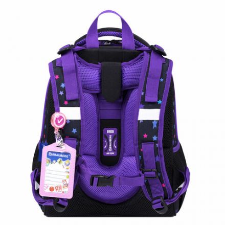 Ранец BRAUBERG PREMIUM, 2 отделения, с брелком, "Neon cat", 38х29х16 см, 271352 Ранец BRAUBERG PREMIUM, 2 отделения, с брелком, "Neon cat", 38х29х16 см, 271352