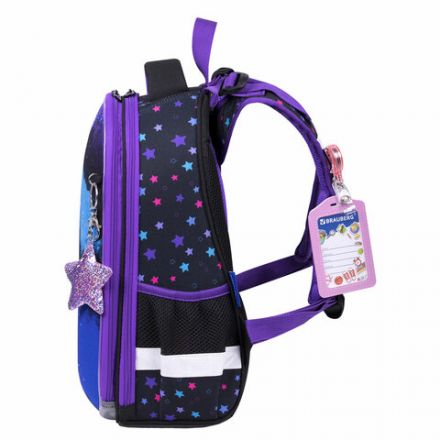 Ранец BRAUBERG PREMIUM, 2 отделения, с брелком, "Neon cat", 38х29х16 см, 271352 Ранец BRAUBERG PREMIUM, 2 отделения, с брелком, "Neon cat", 38х29х16 см, 271352