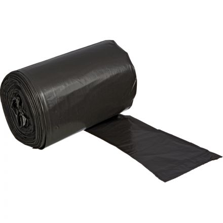 Мешки для мусора ПВД 30л 25мкм 30шт/рул черные 50x70см Комус с ручками Мешки для мусора ПВД 30л 25мкм 30шт/рул черные 50x70см Комус с ручками