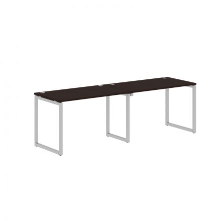 Стол 2-х местный XQWST 2470 Легно темный/Алюминий 2406х700х750 Стол 2-х местный XQWST 2470 Легно темный/Алюминий 2406х700х750