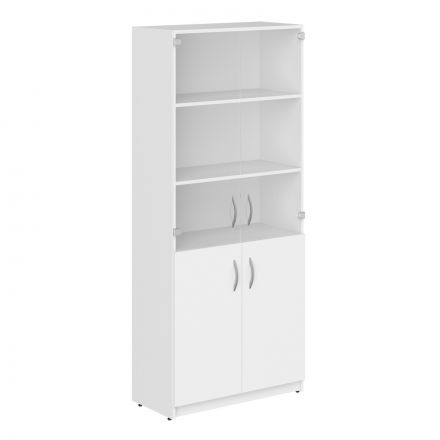 Шкаф комбинированный SR-5W.2 Белый 770х375х1817 SIMPLE Шкаф комбинированный SR-5W.2 Белый 770х375х1817 SIMPLE
