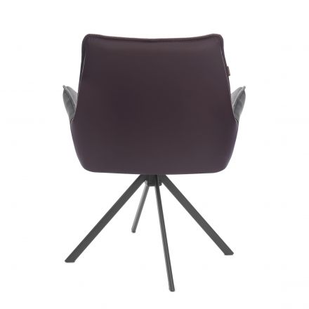 Кресло Murano/Мурано опора 360, велюр/букле (HYP)/Экокожа, бежевый/коричневый