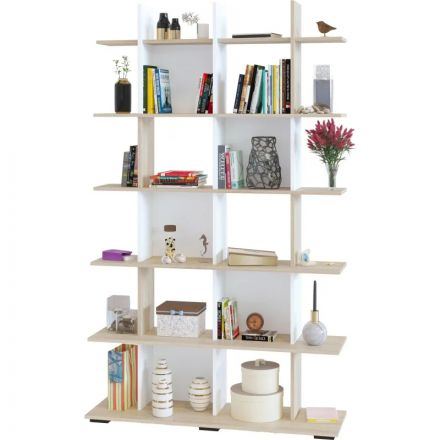 Стеллаж Сокол СТ-6  Дуб сонома/белый