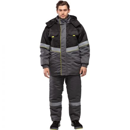 Куртка рабочая зимняя муж з43-КУ сер/черн (р.64-66) 170-176(серия З)