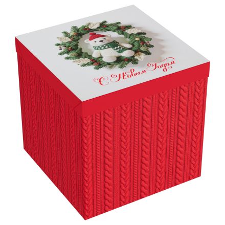 Коробка складная подарочная MESHU "Добрая сказка", (28*28*28см), отд фольгой