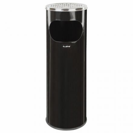 Урна с пепельницей 18 литров, 580х210 мм, нержавеющая сталь, черная, LAIMA PROFESSIONAL, 606298 Урна с пепельницей 18 литров, 580х210 мм, нержавеющая сталь, черная, LAIMA PROFESSIONAL, 606298