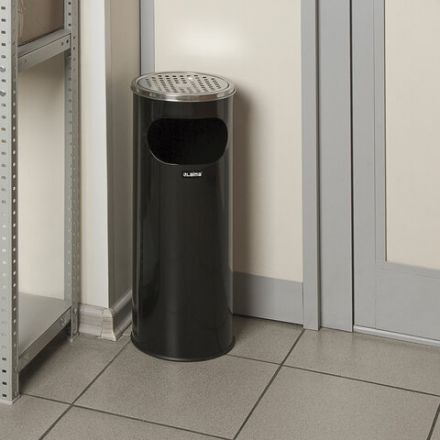 Урна с пепельницей 18 литров, 580х210 мм, нержавеющая сталь, черная, LAIMA PROFESSIONAL, 606298 Урна с пепельницей 18 литров, 580х210 мм, нержавеющая сталь, черная, LAIMA PROFESSIONAL, 606298