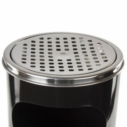 Урна с пепельницей 18 литров, 580х210 мм, нержавеющая сталь, черная, LAIMA PROFESSIONAL, 606298 Урна с пепельницей 18 литров, 580х210 мм, нержавеющая сталь, черная, LAIMA PROFESSIONAL, 606298