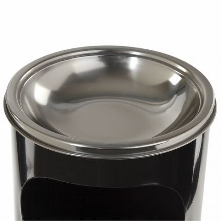 Урна с пепельницей 18 литров, 580х210 мм, нержавеющая сталь, черная, LAIMA PROFESSIONAL, 606298 Урна с пепельницей 18 литров, 580х210 мм, нержавеющая сталь, черная, LAIMA PROFESSIONAL, 606298