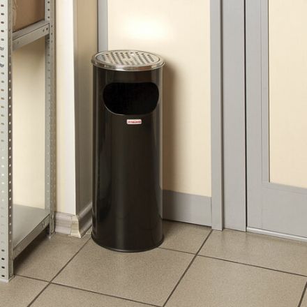 Урна с пепельницей 18 литров, 580х210 мм, нержавеющая сталь, черная, LAIMA PROFESSIONAL, 606298 Урна с пепельницей 18 литров, 580х210 мм, нержавеющая сталь, черная, LAIMA PROFESSIONAL, 606298