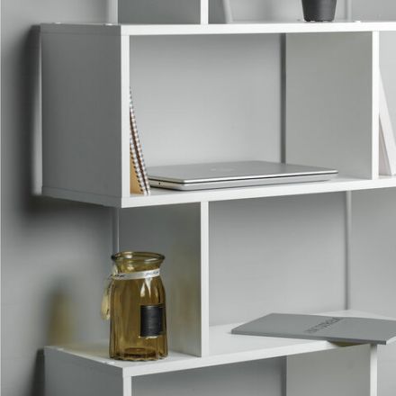 Стеллаж BRABIX "Scandi SH-008", 730х250х1760 мм, 6 секций, ЛДСП, белый, 641897, ЦБ013658-1 Стеллаж BRABIX "Scandi SH-008", 730х250х1760 мм, 6 секций, ЛДСП, белый, 641897, ЦБ013658-1