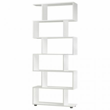 Стеллаж BRABIX "Scandi SH-008", 730х250х1760 мм, 6 секций, ЛДСП, белый, 641897, ЦБ013658-1 Стеллаж BRABIX "Scandi SH-008", 730х250х1760 мм, 6 секций, ЛДСП, белый, 641897, ЦБ013658-1