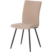 Стул Комус Мебель Fresno велюр , 50х55х93, бежевый/черный Стул Комус Мебель Fresno велюр , 50х55х93, бежевый/черный